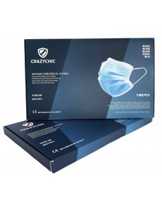 CRAZYCHIC MASQUE CHIRURGICAL TYPE IIR BLEU 2